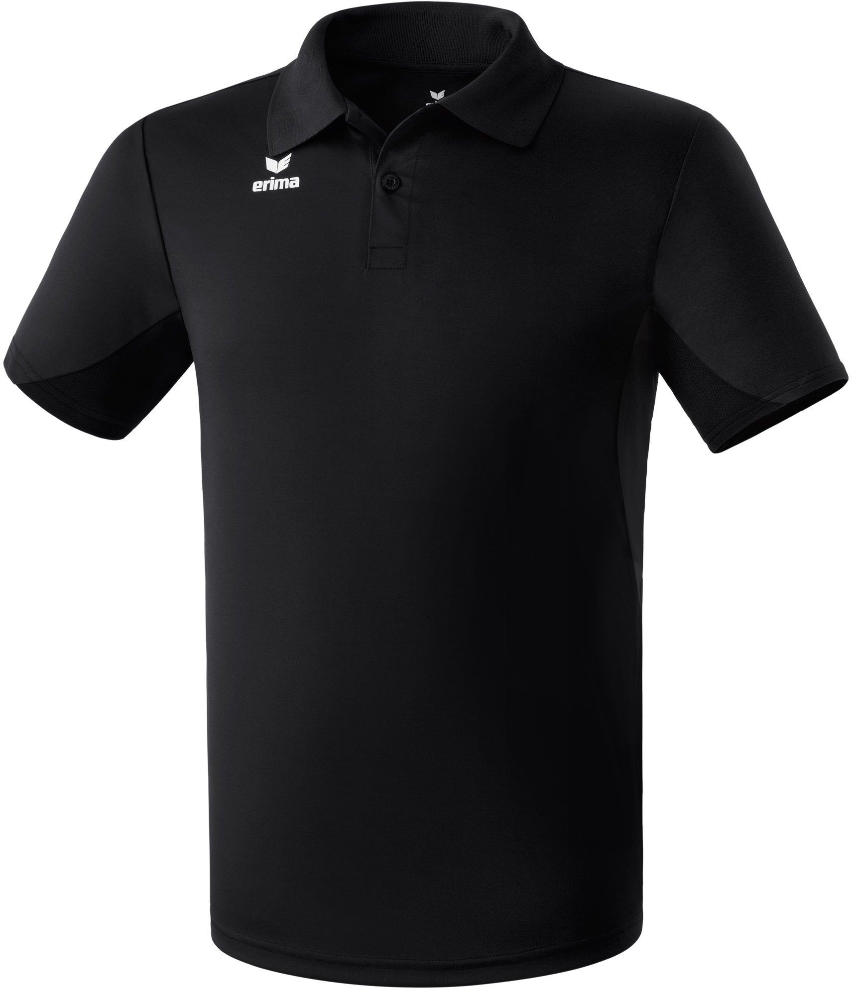 Erima Funktions-Poloshirt Herren schwarz Größe L (52) M (48/50) S (46) XL (54) XXL (56/58) XXXL (60/62)