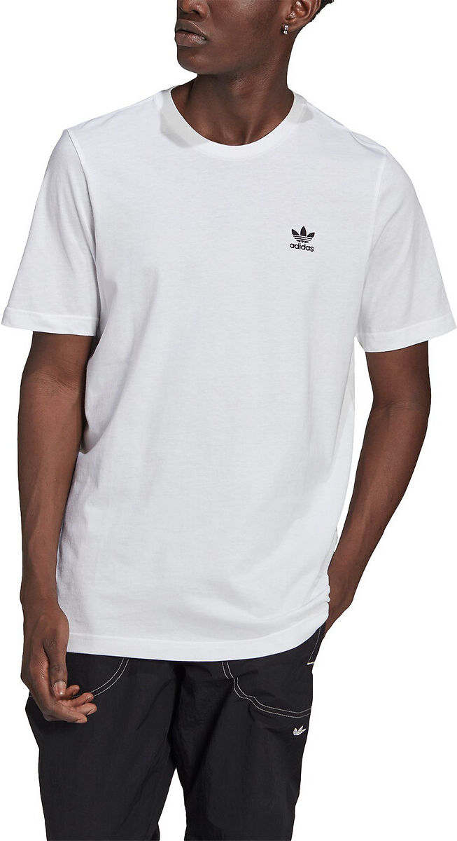 Adidas T-Shirt mit kleinem Trefoil-Logo WEISS