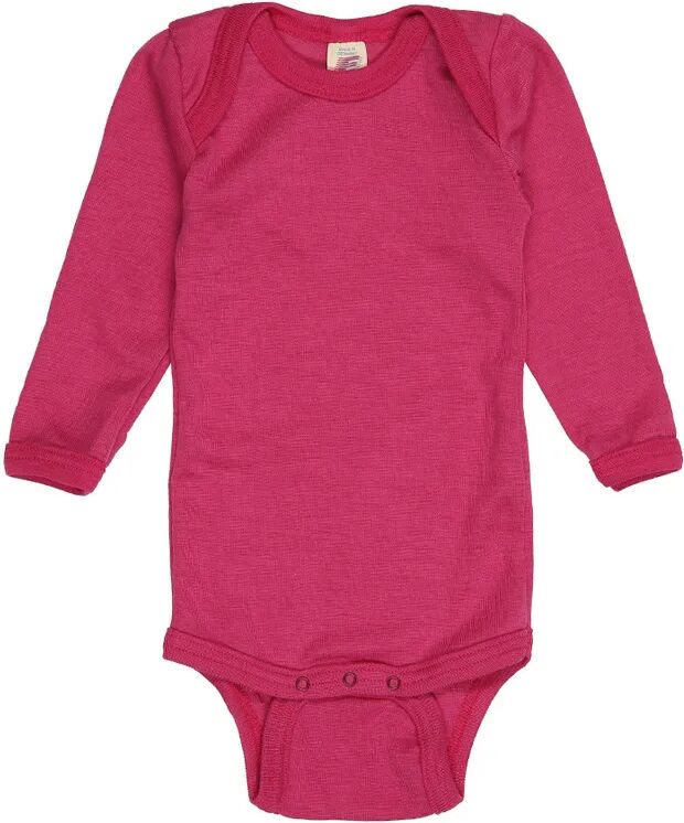 ENGEL Woll-Langarmbody BASIC BABY in himbeere