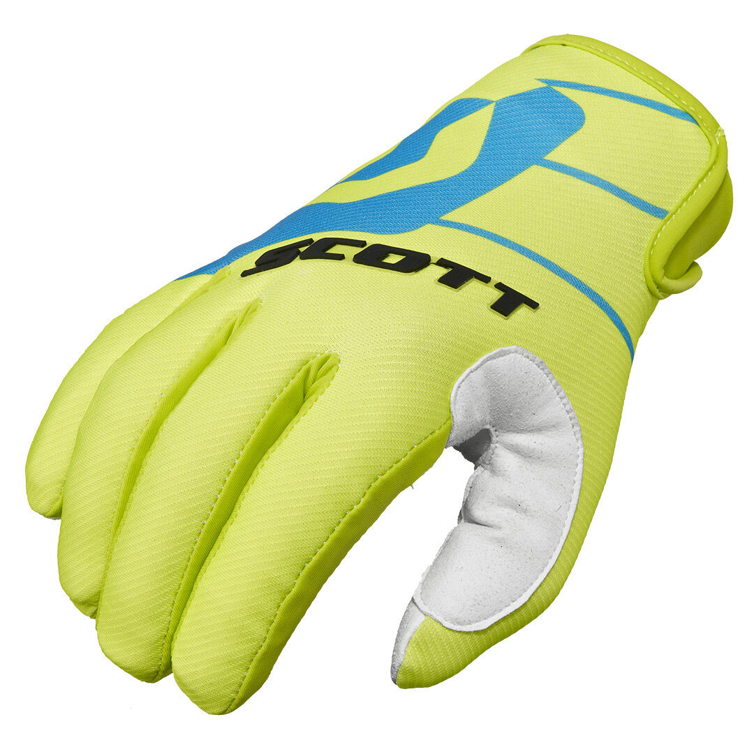 Scott 350 Race MX Handschuhe 2016 S Blau Gelb