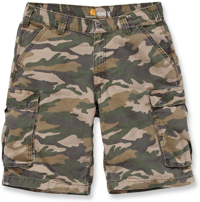 Carhartt Rugged Cargo Camo Shorts 30 Grün Braun