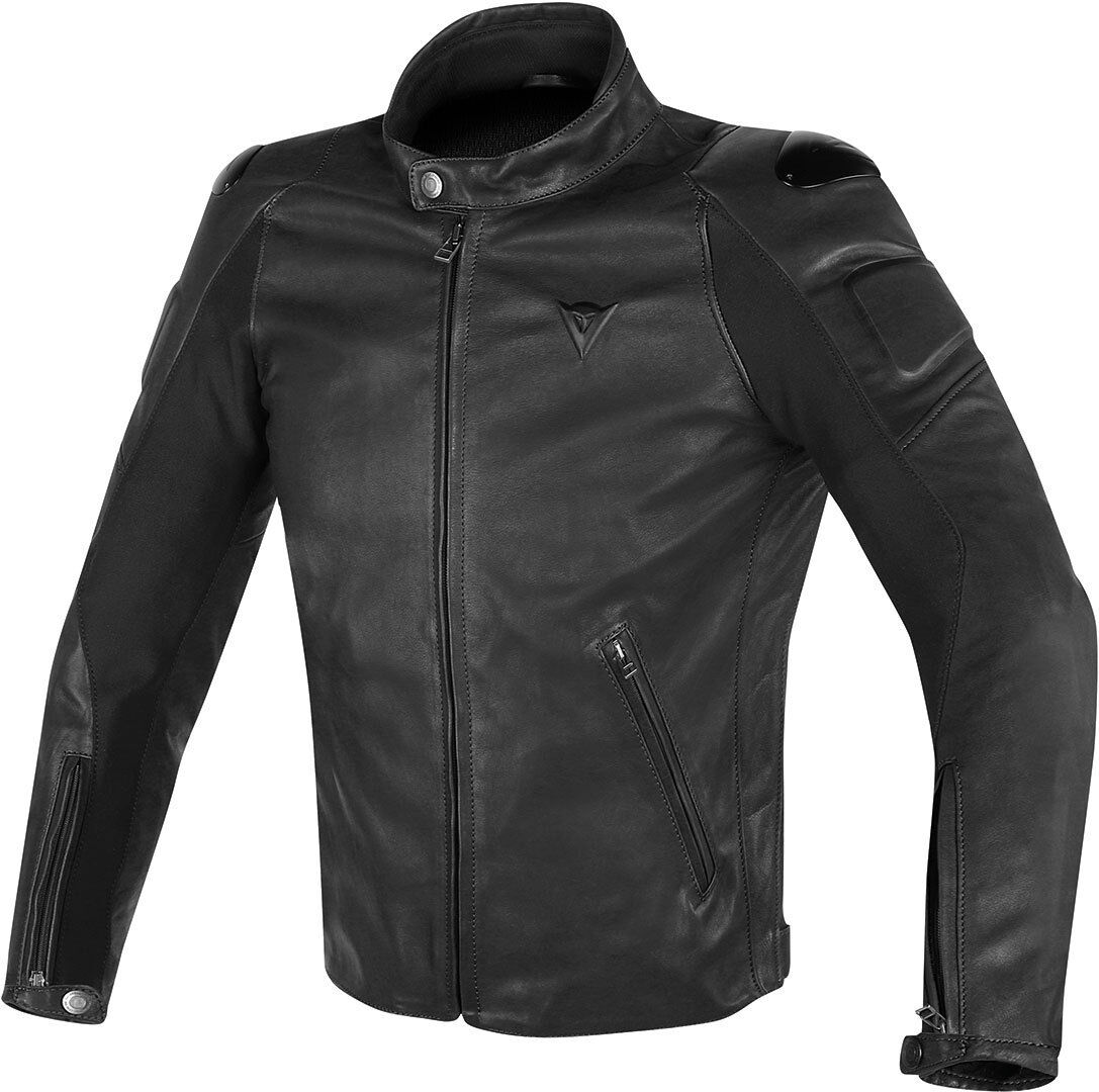 Dainese Street Darker Motorrad Lederjacke 56 Schwarz