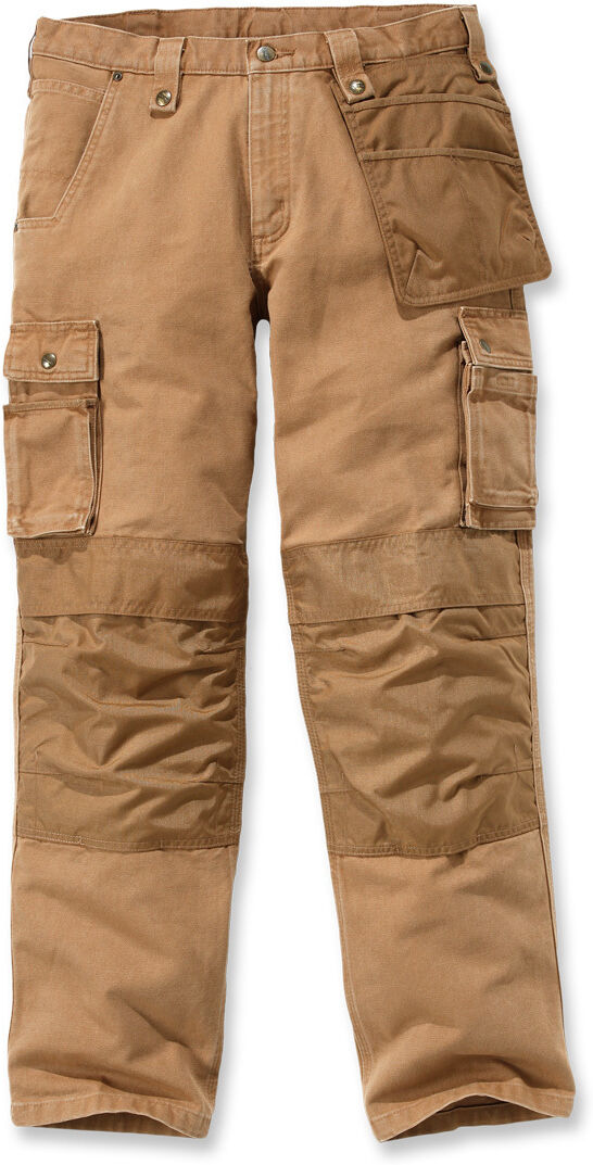 Carhartt Multi Pocket Washed Duck Hose 34 Braun