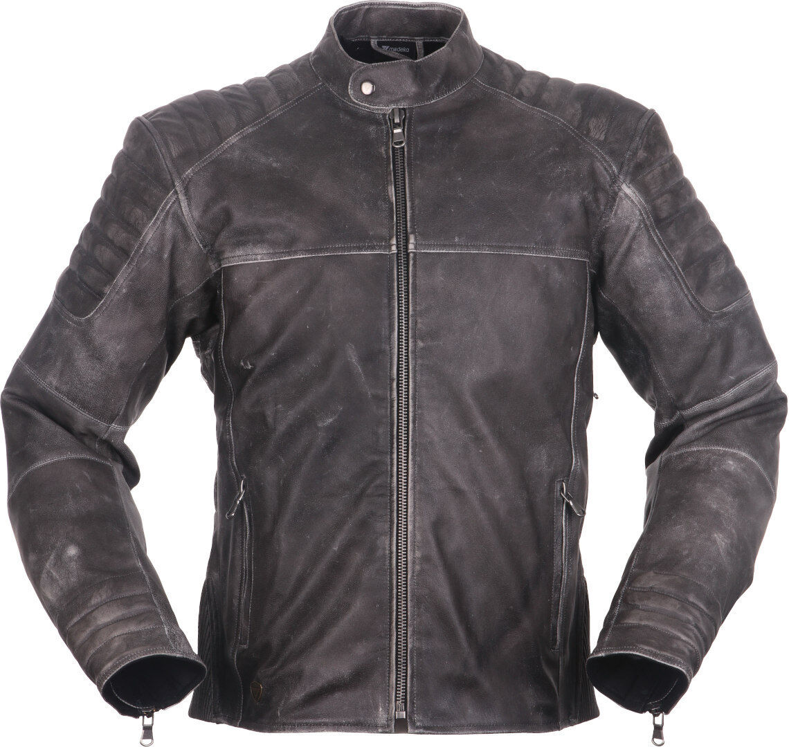 Modeka Kaleo Motorrad Lederjacke 2XL Grau