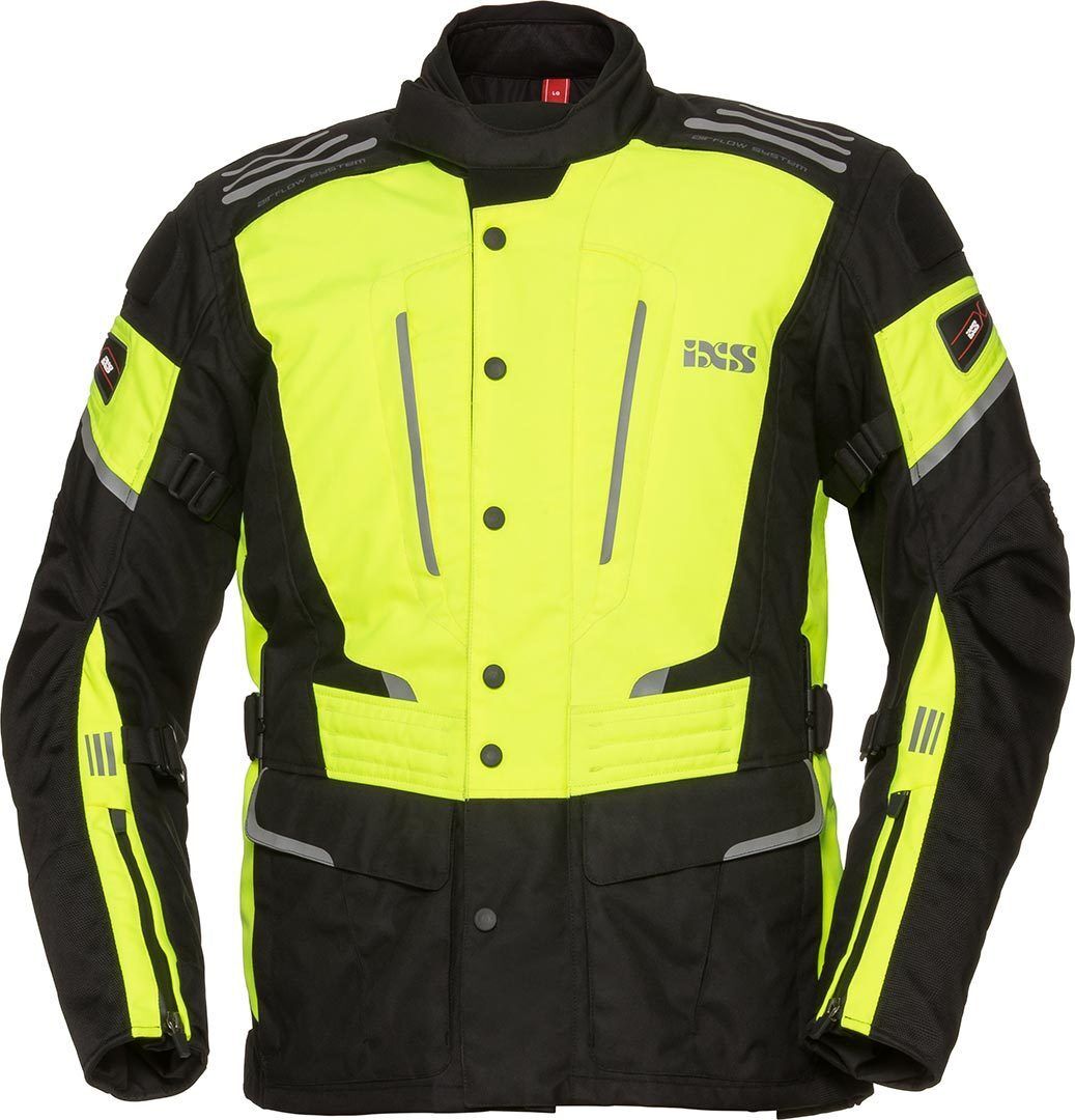 IXS X-Tour Powells-ST Motorrad Textiljacke XL Schwarz Gelb