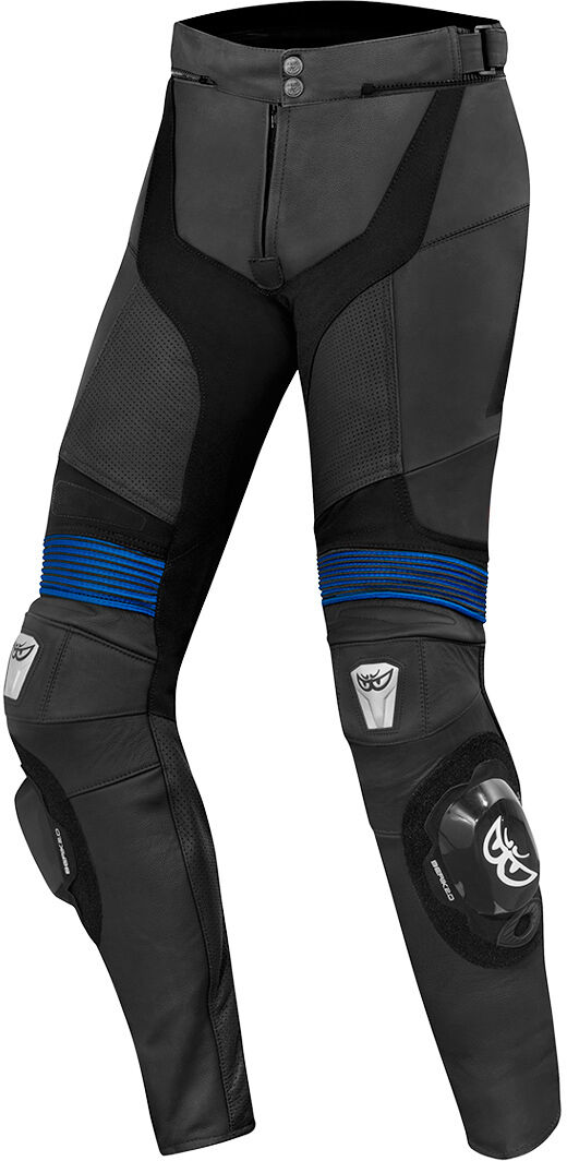 Berik Flexius Motorrad Lederhose 50 Schwarz Blau