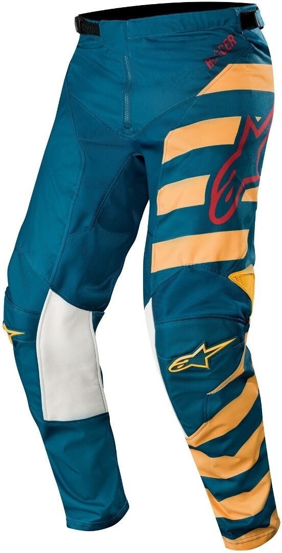 Alpinestars Racer Braap Motocross Hose 28 Blau Gelb