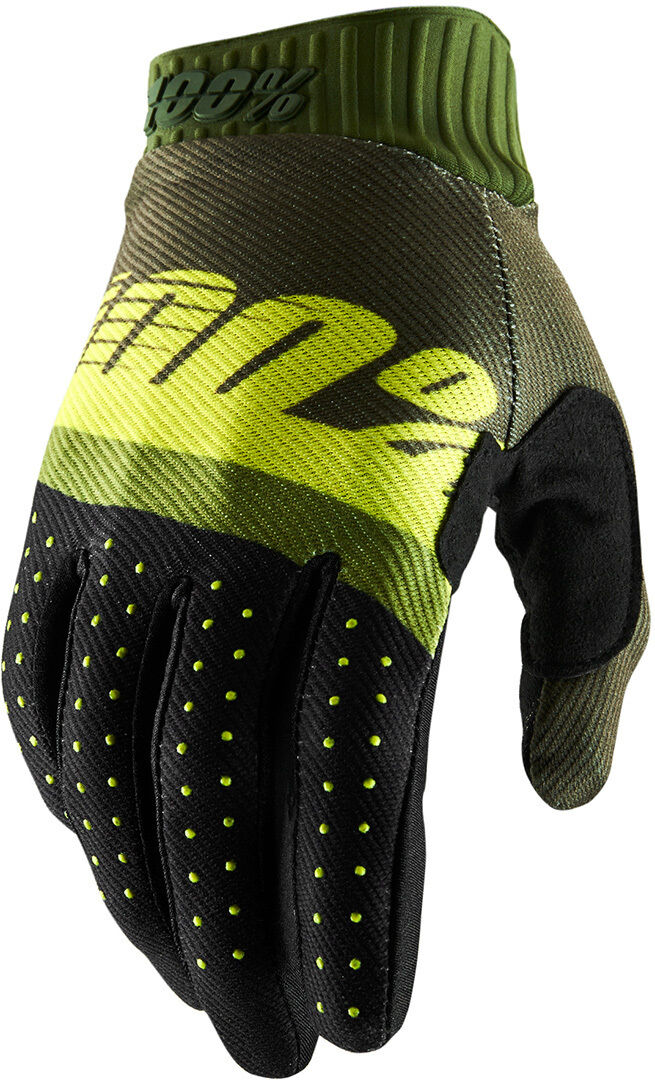 100% Ridefit Handschuhe S Schwarz Gelb