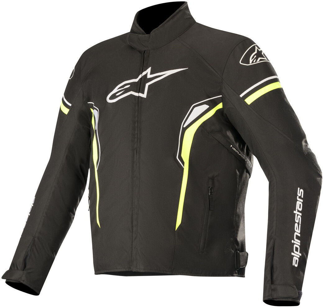 Alpinestars T-SP-1 Wasserfeste Motorrad Textiljacke L Schwarz Weiss Gelb