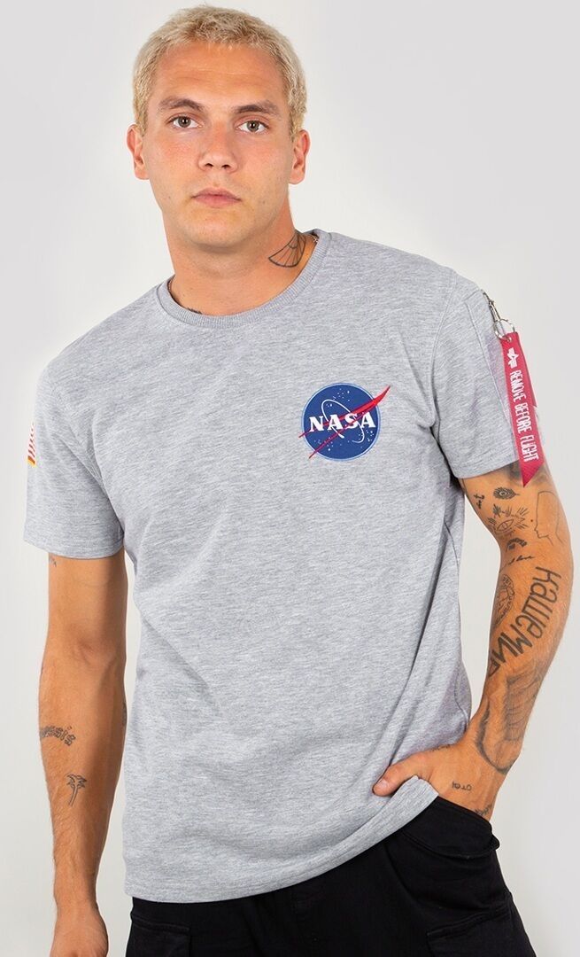 Alpha Industries NASA Heavy T-Shirt 2XL Grau