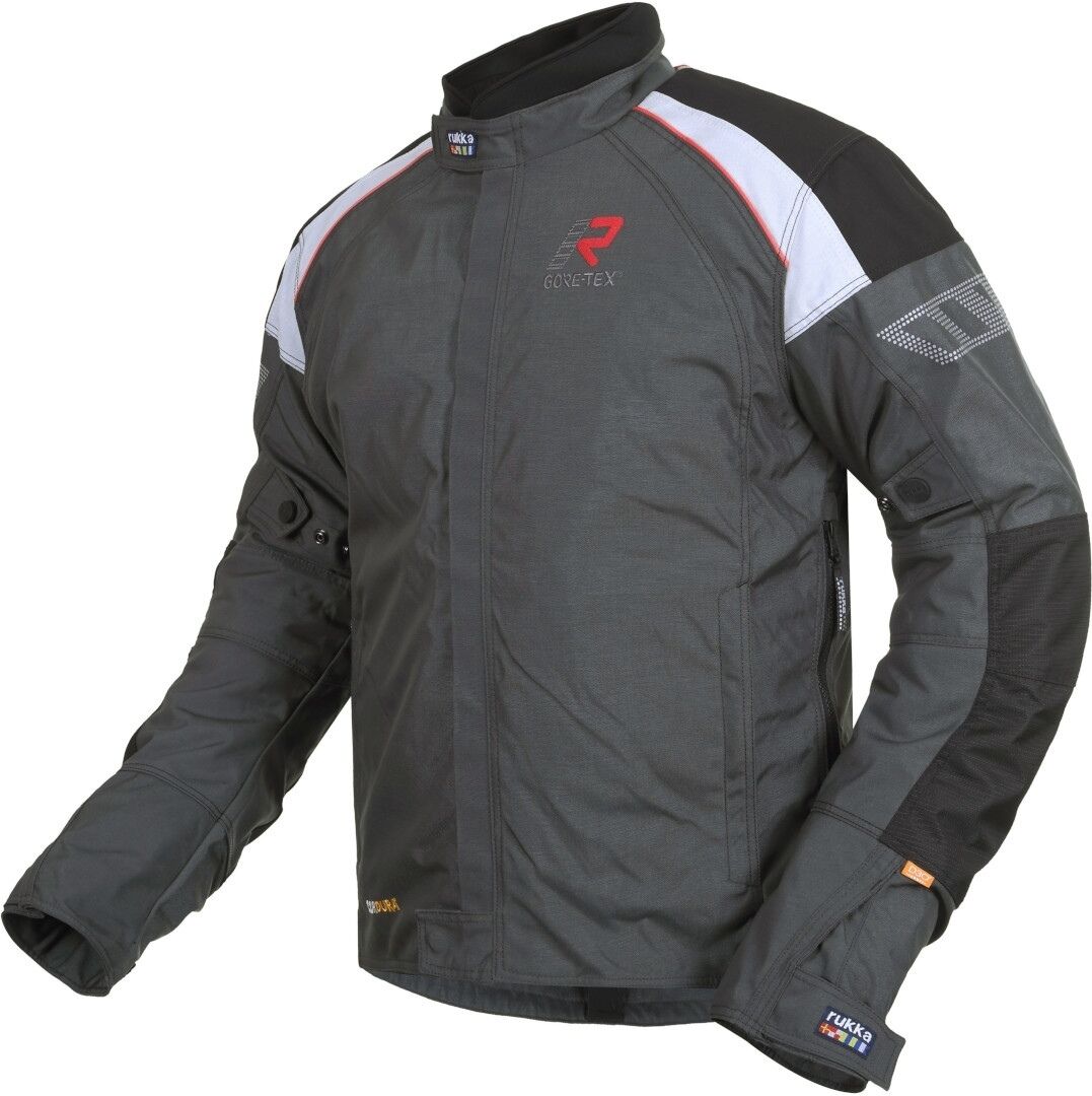 Rukka Herm Gore-Tex Motorrad Textiljacke 48 Silber