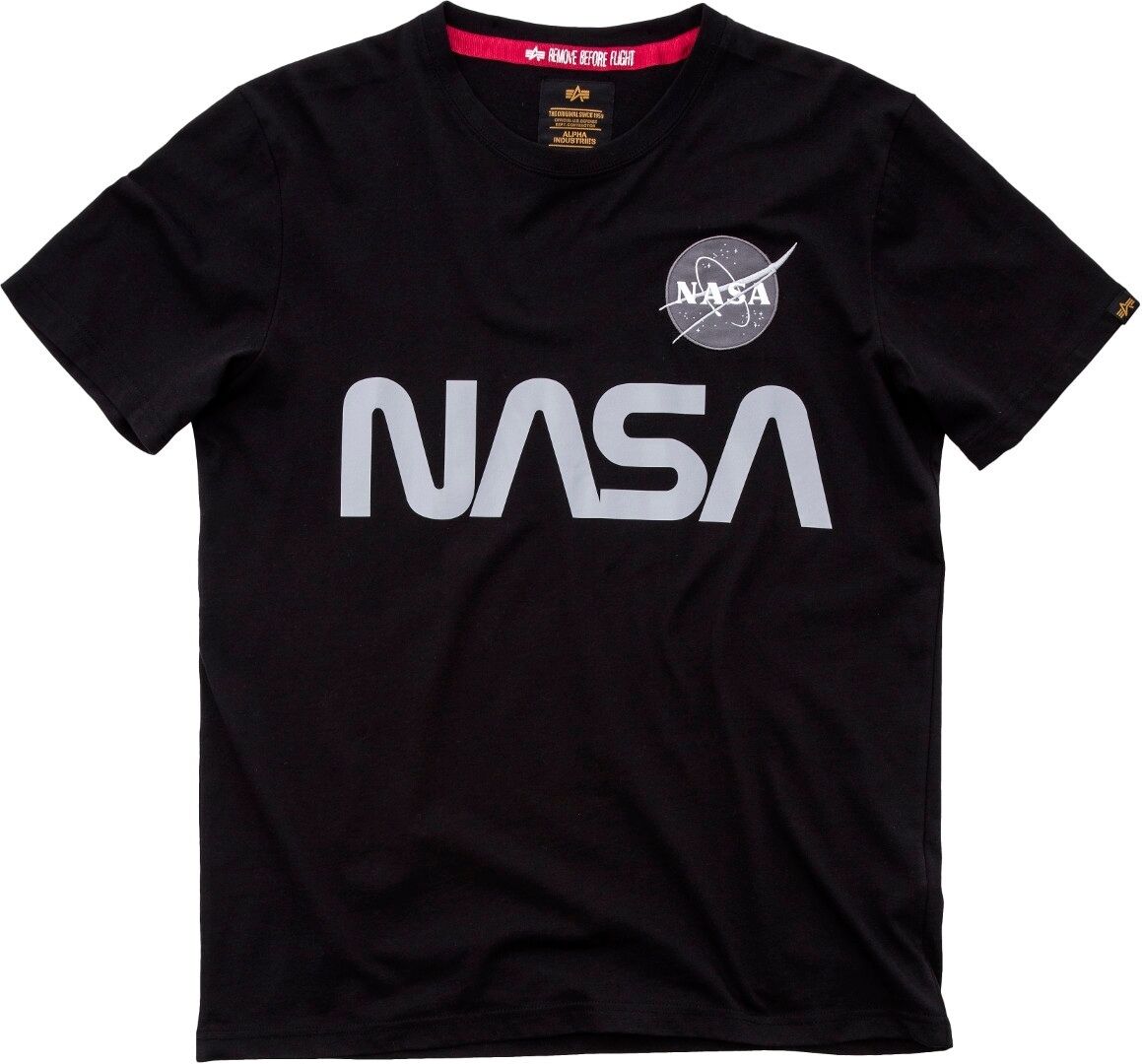 Alpha Industries NASA Reflective T-Shirt XL Schwarz