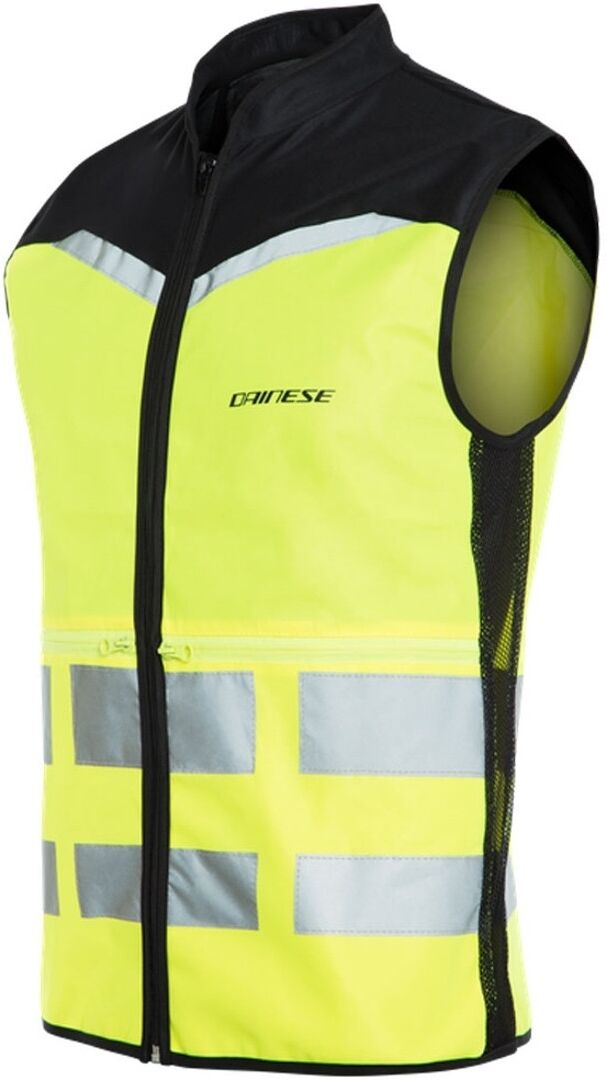 Dainese Explorer Packable High Vis Weste XS S Schwarz Gelb