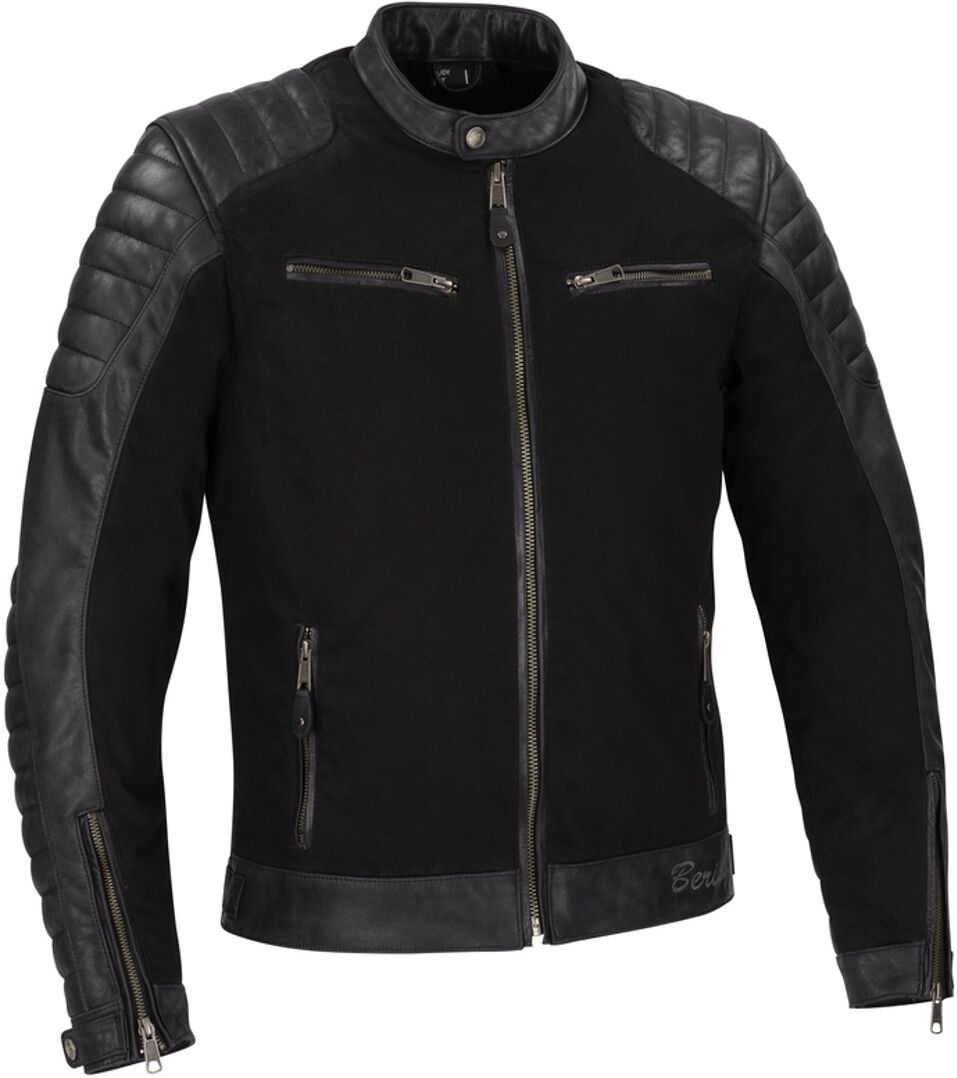 Bering Creedo Motorrad Lederjacke 2XL Schwarz