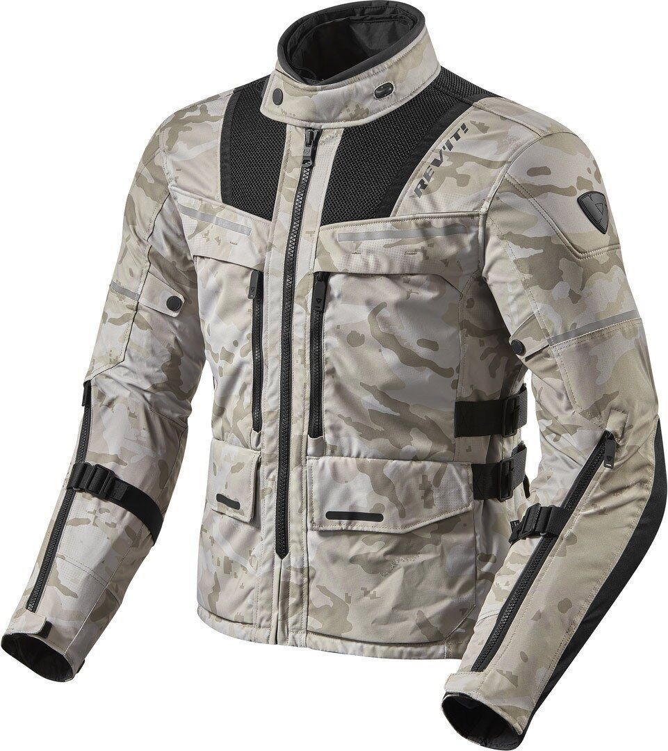 Revit Offtrack Motorrad Textiljacke L Schwarz Beige