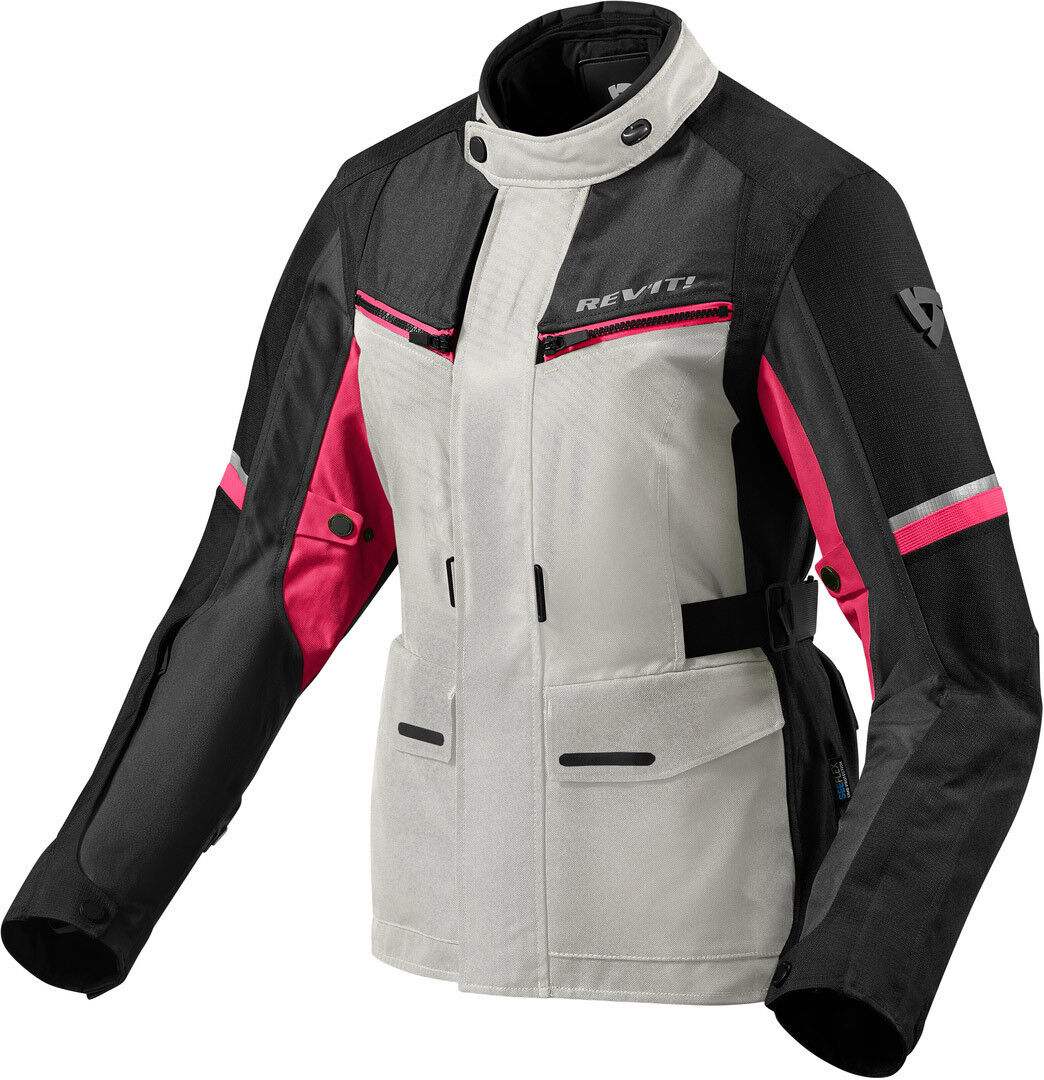 Revit Outback 3 Damen Motorrad Textiljacke 42 Pink Silber