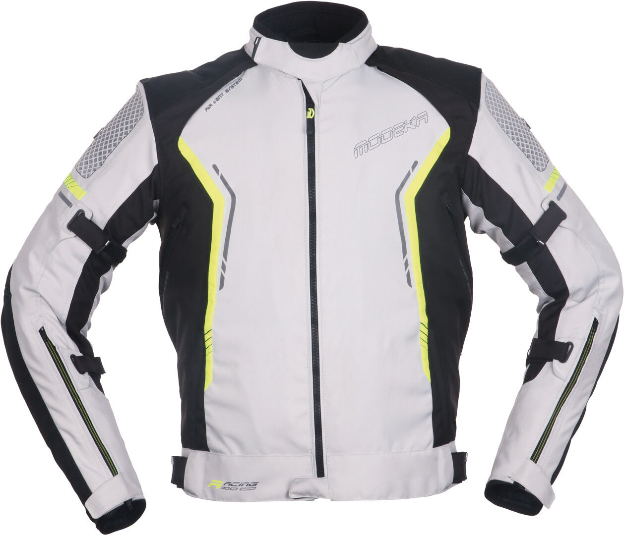 Modeka Khao Motorrad Textiljacke XS Schwarz Grau