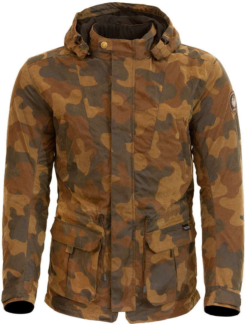 Merlin Belmot Camo Motorrad Wachsjacke 3XL Braun