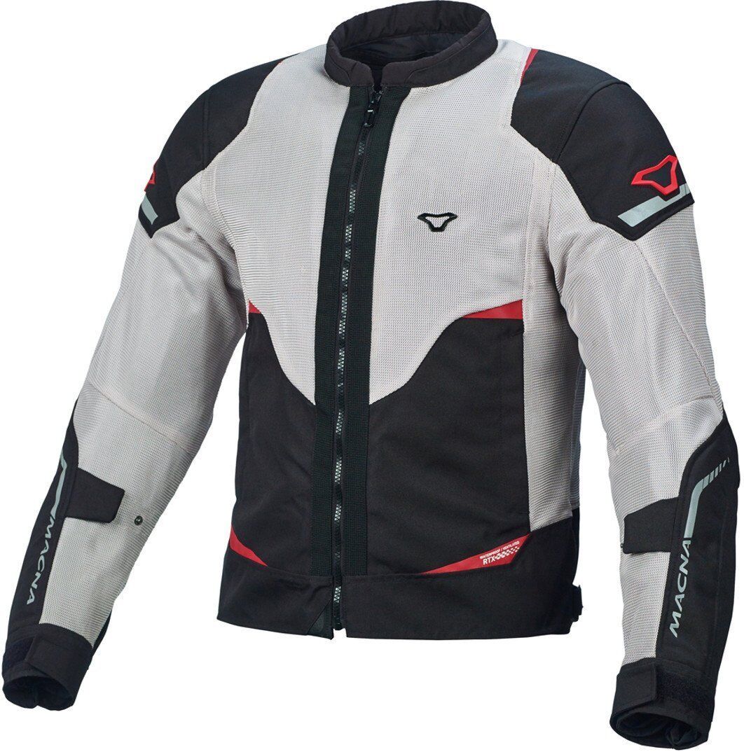 Macna Hurracage Motorrad Textiljacke 3XL Schwarz Grau Rot