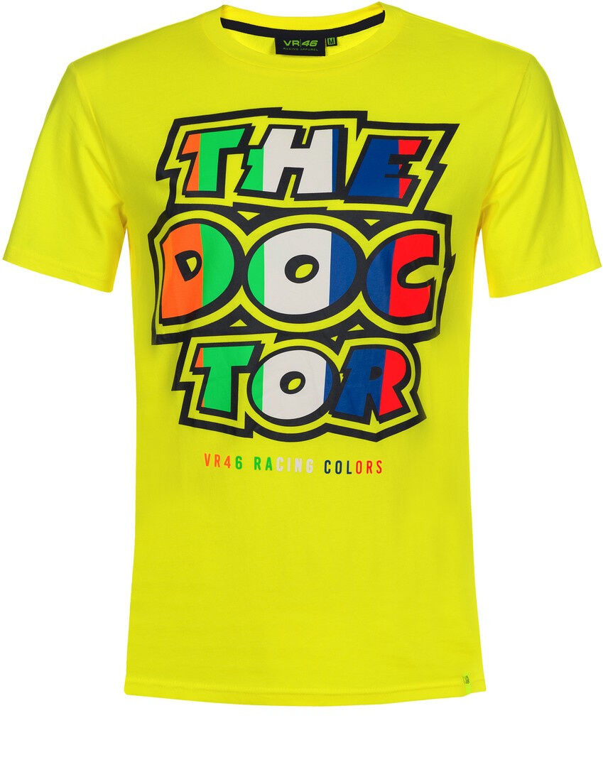 VR46 The Doctor Stripes T-Shirt M Gelb