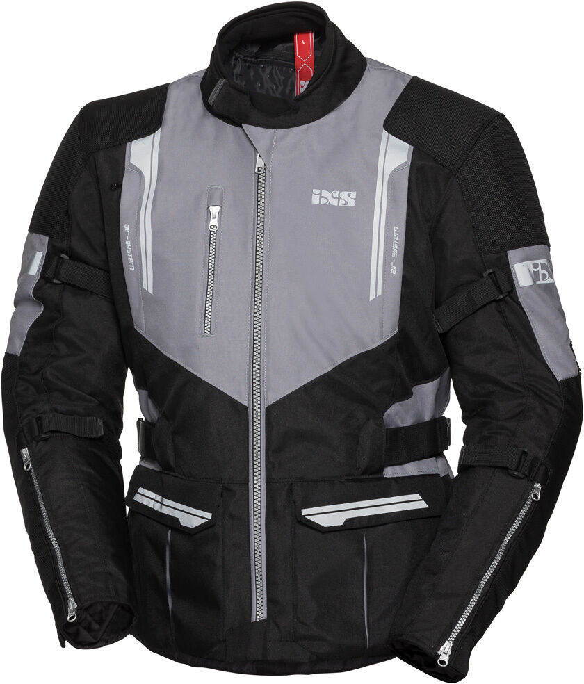 IXS Tour ST Motorrad Textiljacke 5XL Schwarz Grau