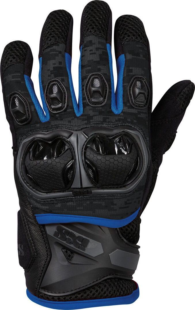 IXS LT Montevideo Air S Motocross Handschuhe L Schwarz Grau Blau