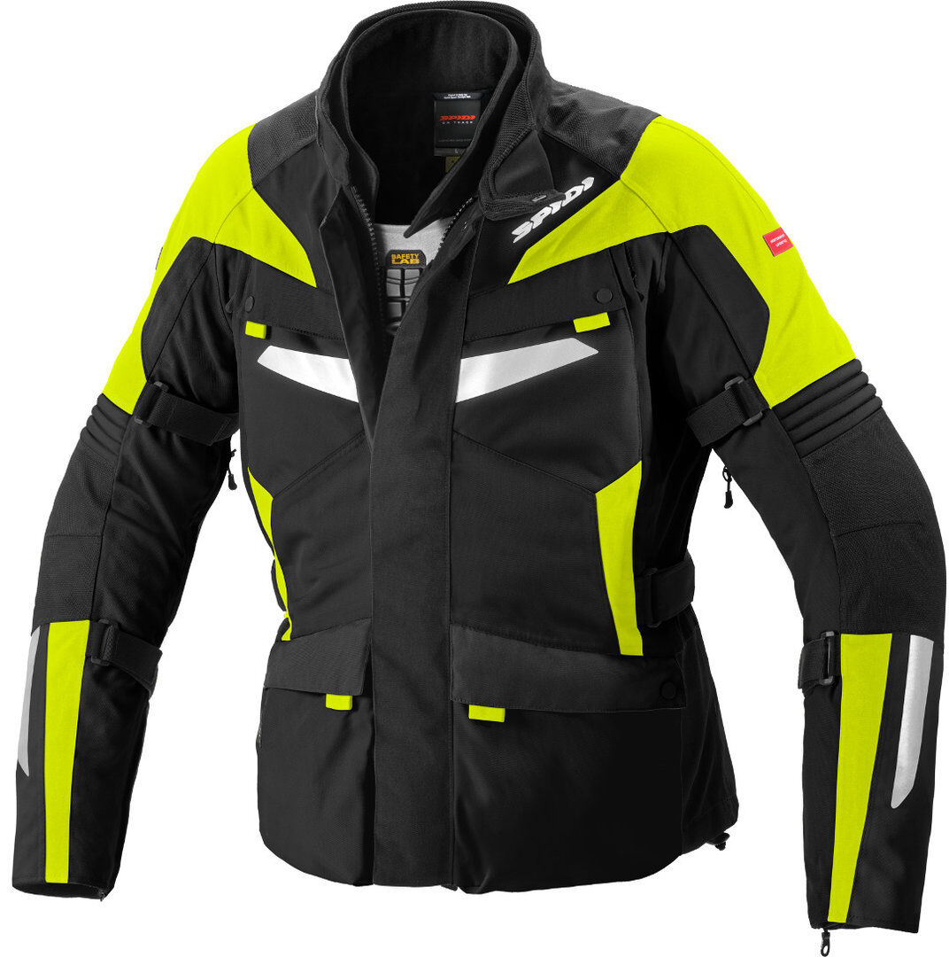 Spidi Alpentrophy H2Out Motorrad Textiljacke 2XL Schwarz Gelb