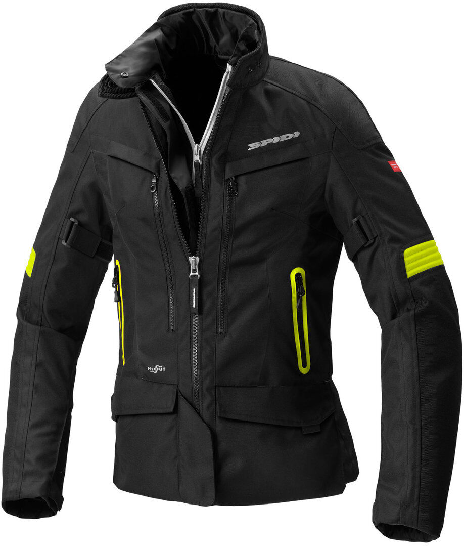 Spidi Voyager 4 H2Out Damen Motorrad Textiljacke S Schwarz Gelb