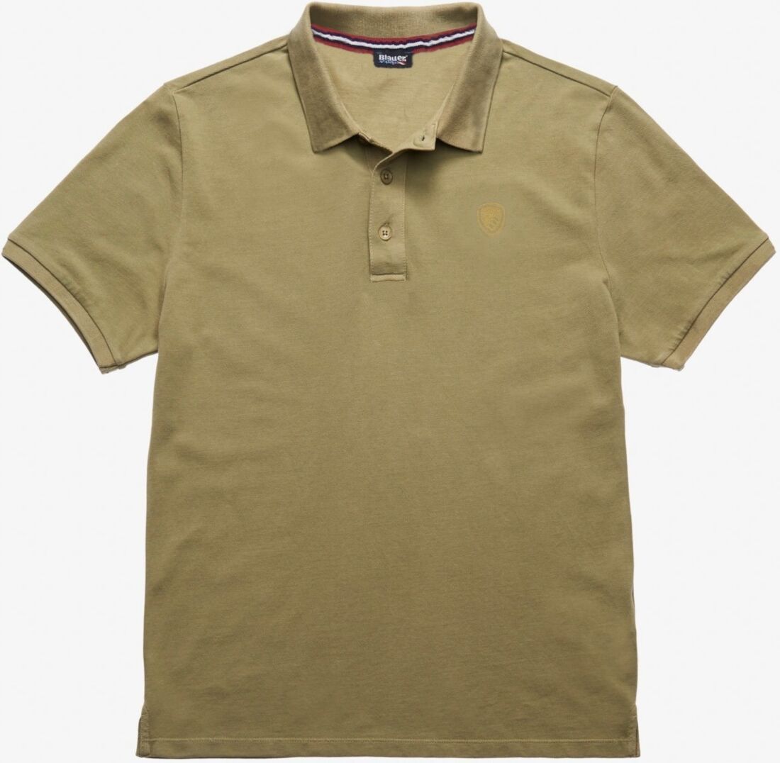 Blauer USA Melange Poloshirt M Grün