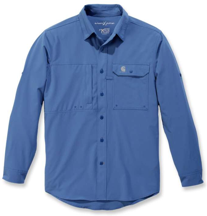 Carhartt Force Extremes Angler Hemd M Blau