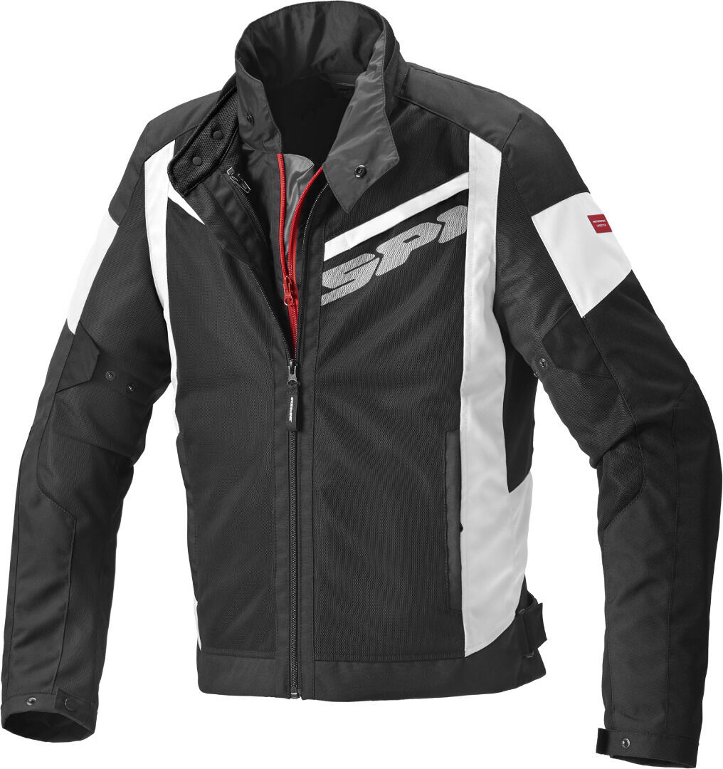 Spidi Breezy Net H2Out Motorrad Textiljacke 2XL Schwarz Weiss