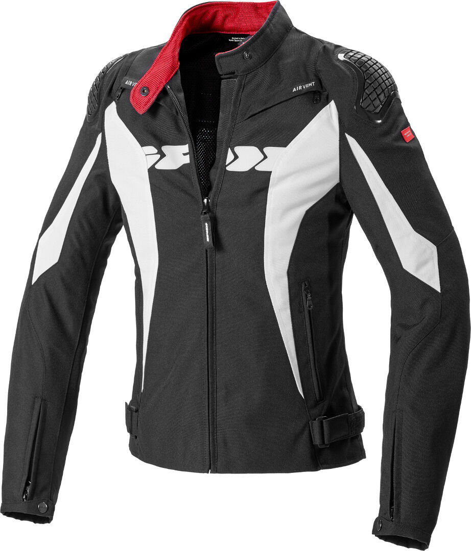 Spidi Sport Warrior Tex Damen Motorrad Textiljacke 2XL Schwarz Weiss