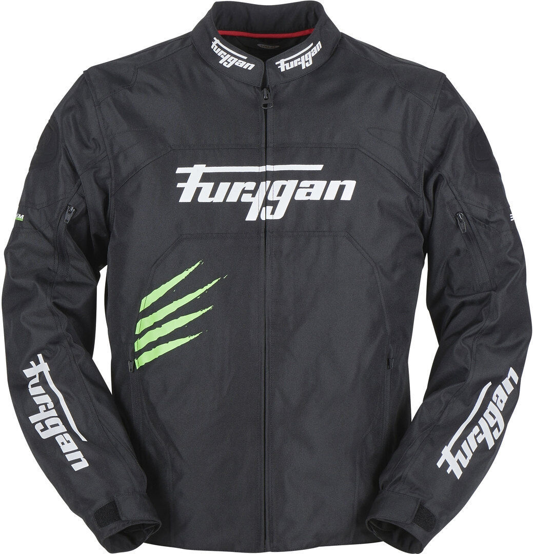 Furygan Rock Motorrad Textiljacke S Schwarz Grün