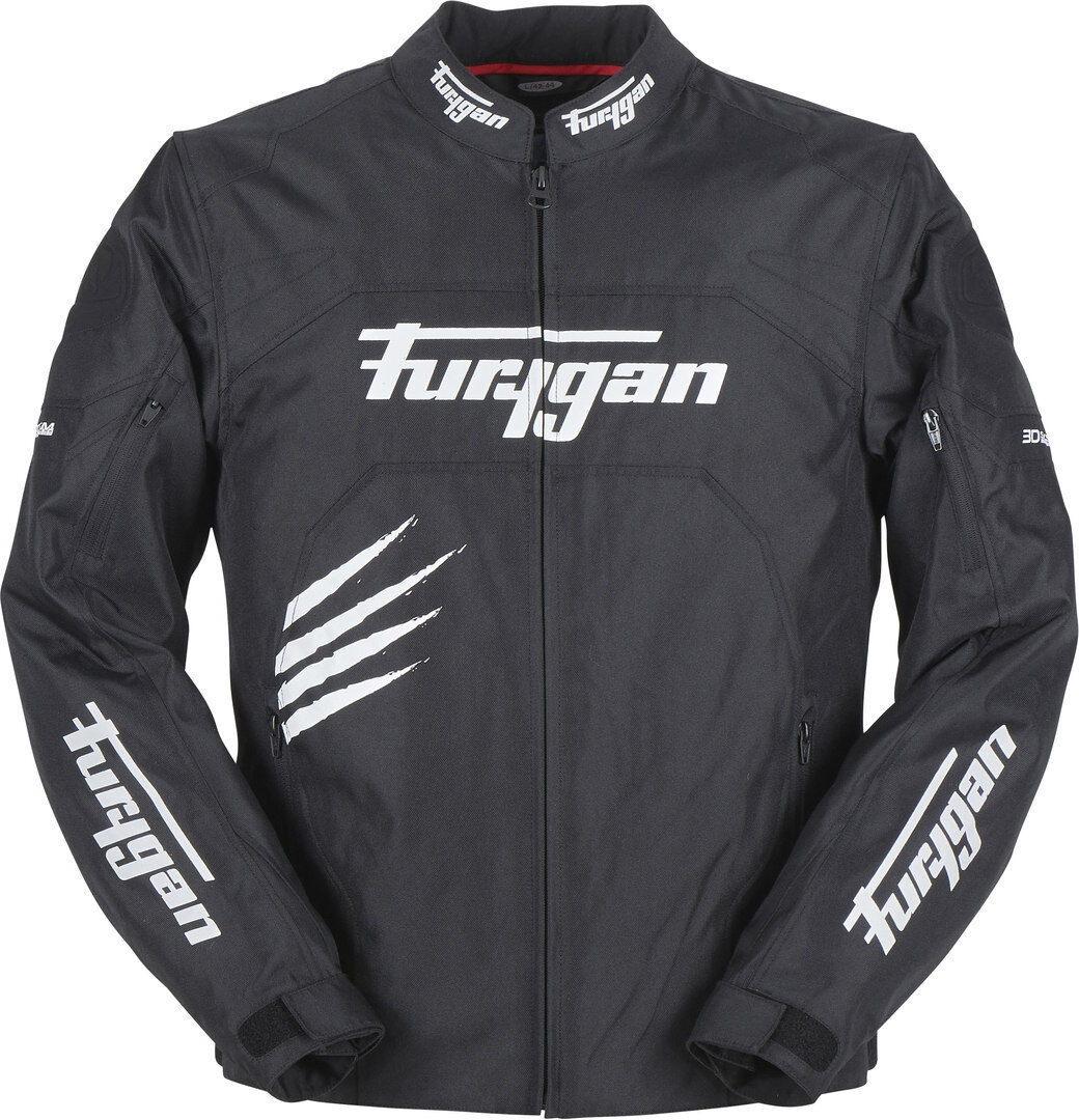 Furygan Rock Motorrad Textiljacke S Schwarz Weiss