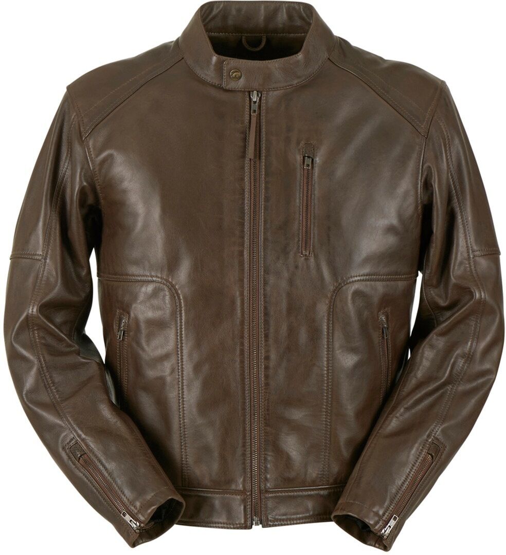 Furygan Bronson Motorrad Lederjacke S Braun