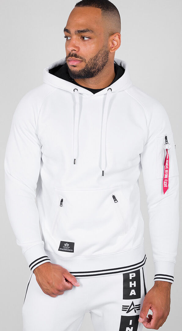 Alpha Industries Defense Hoodie S Weiss