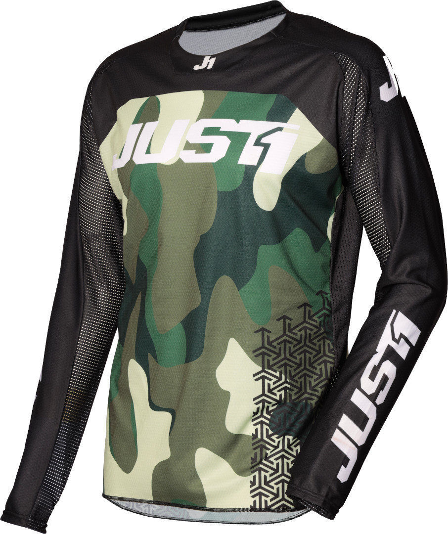 Just1 J-Force Terra Camo Motocross Jersey S Schwarz Mehrfarbig