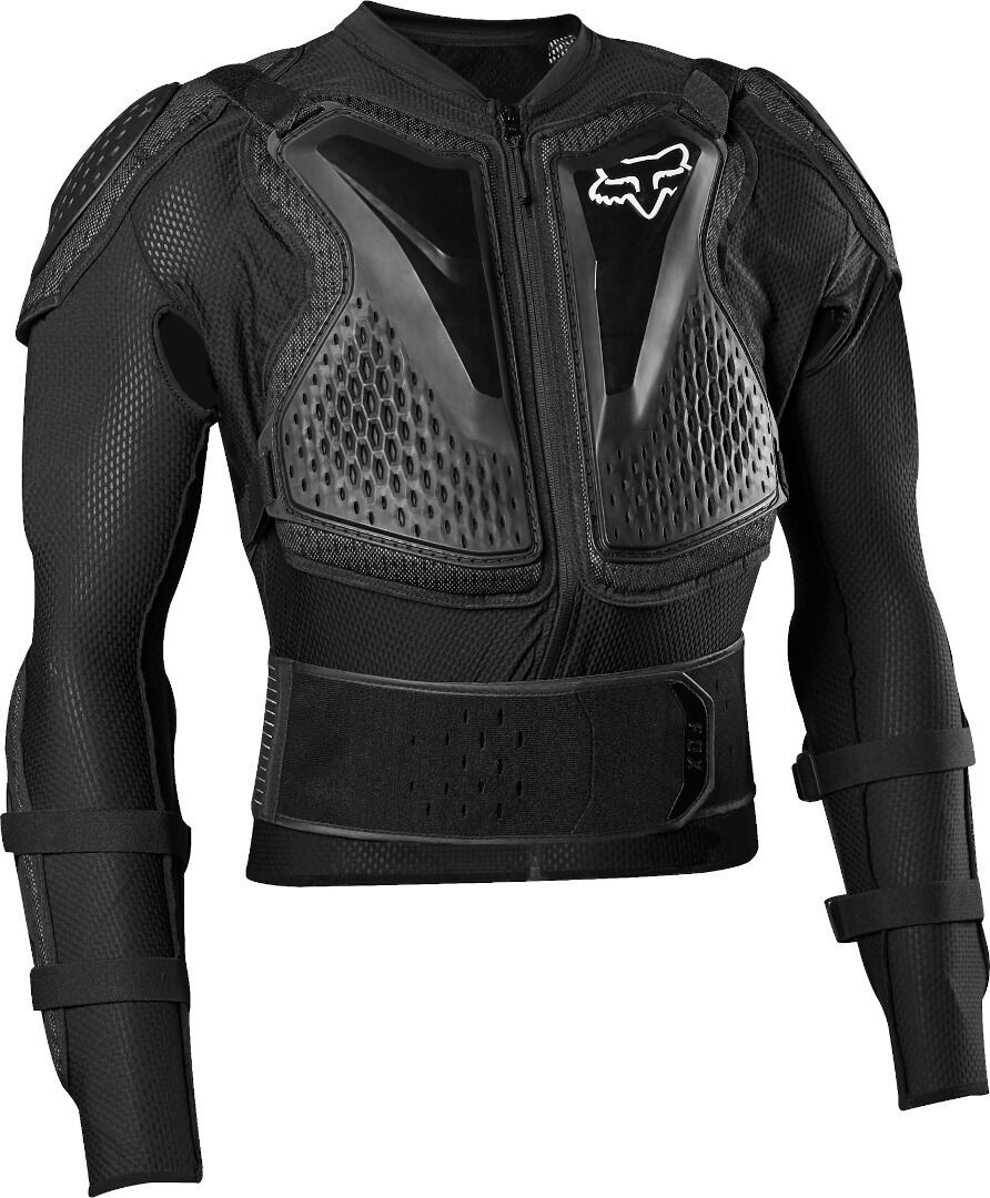 FOX Titan Jugend Motocross Protektorenjacke Einheitsgröße Schwarz