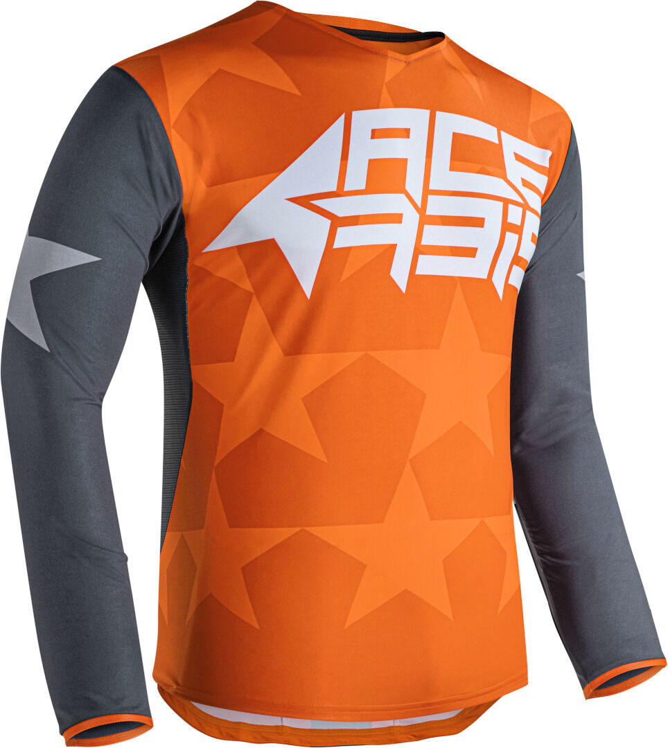 Acerbis Starway Motocross Jersey M Grau Orange