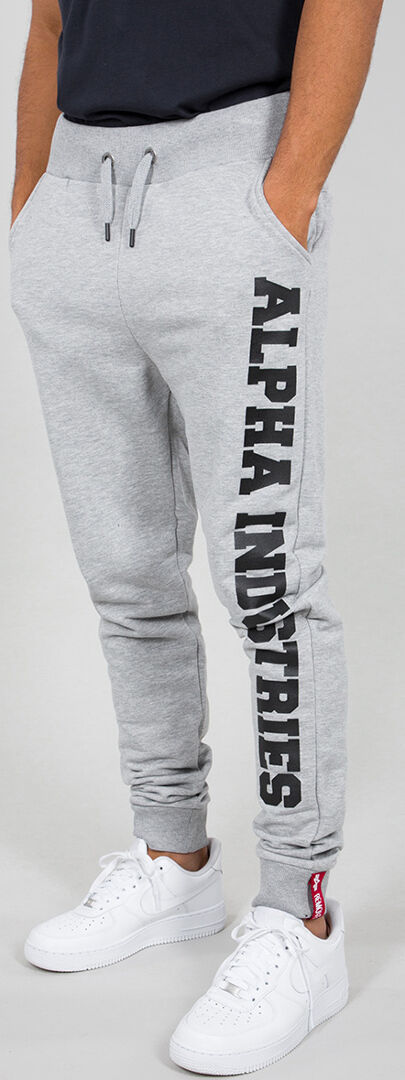 Alpha Industries Big Letters Jogginghose M Grau