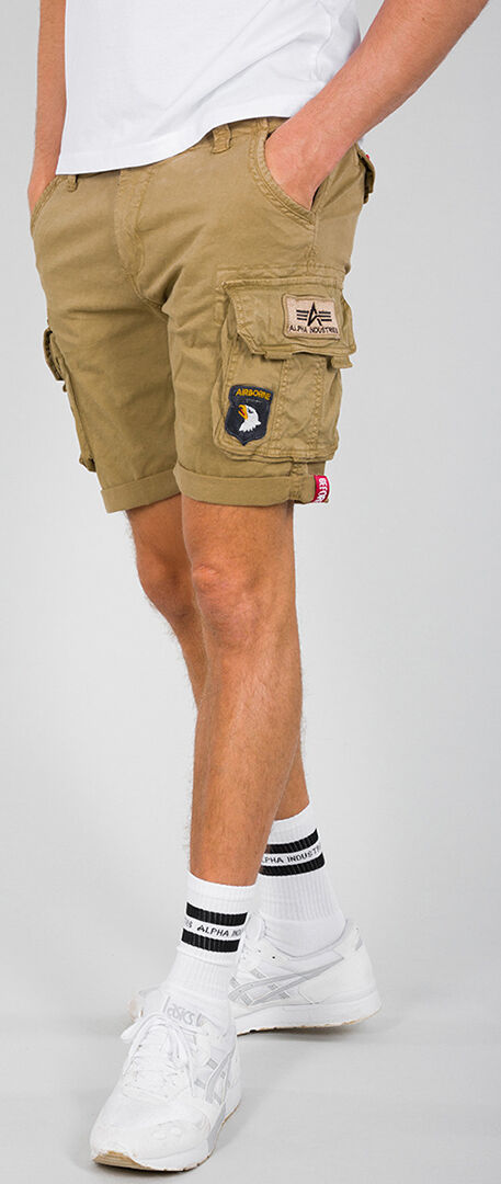 Alpha Industries Crew Patch Shorts 38 Beige