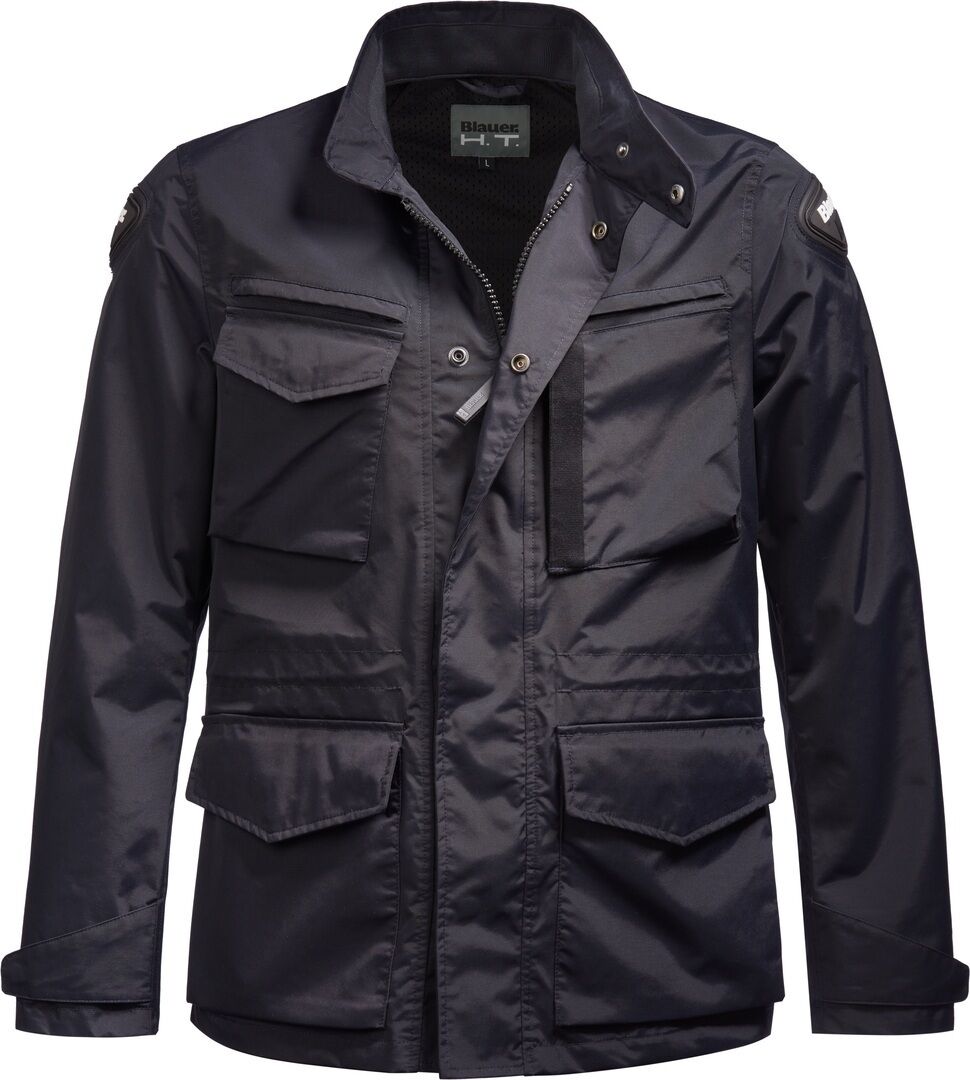 Blauer Ethan Motorrad Textiljacke L Blau