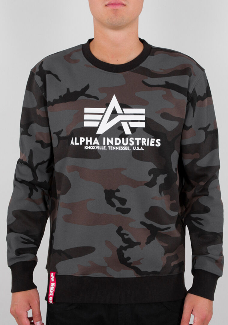 Alpha Industries Basic Camo Sweatshirt M Schwarz Mehrfarbig