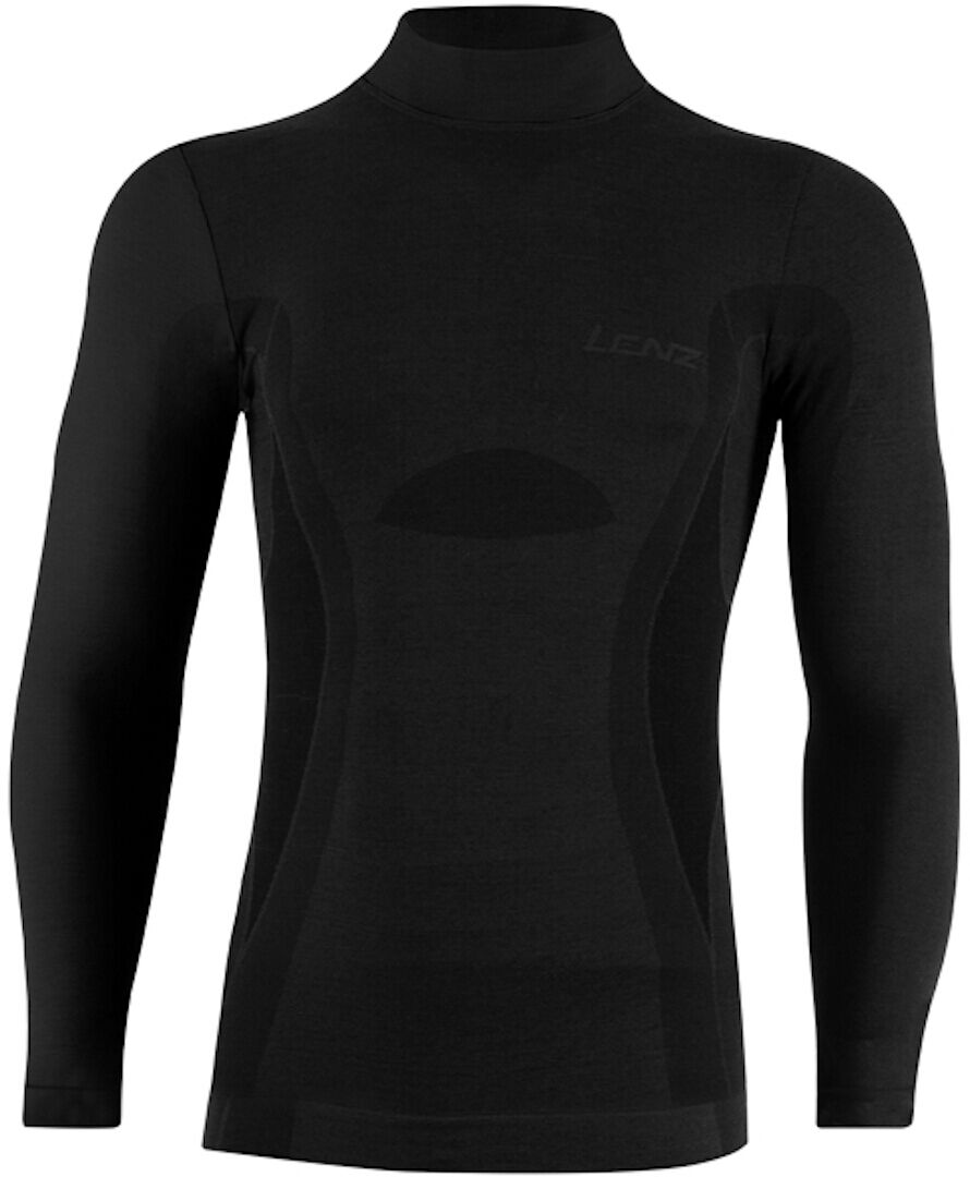 Lenz 6.0 Merino Turtle Neck Langarm Shirt L Schwarz