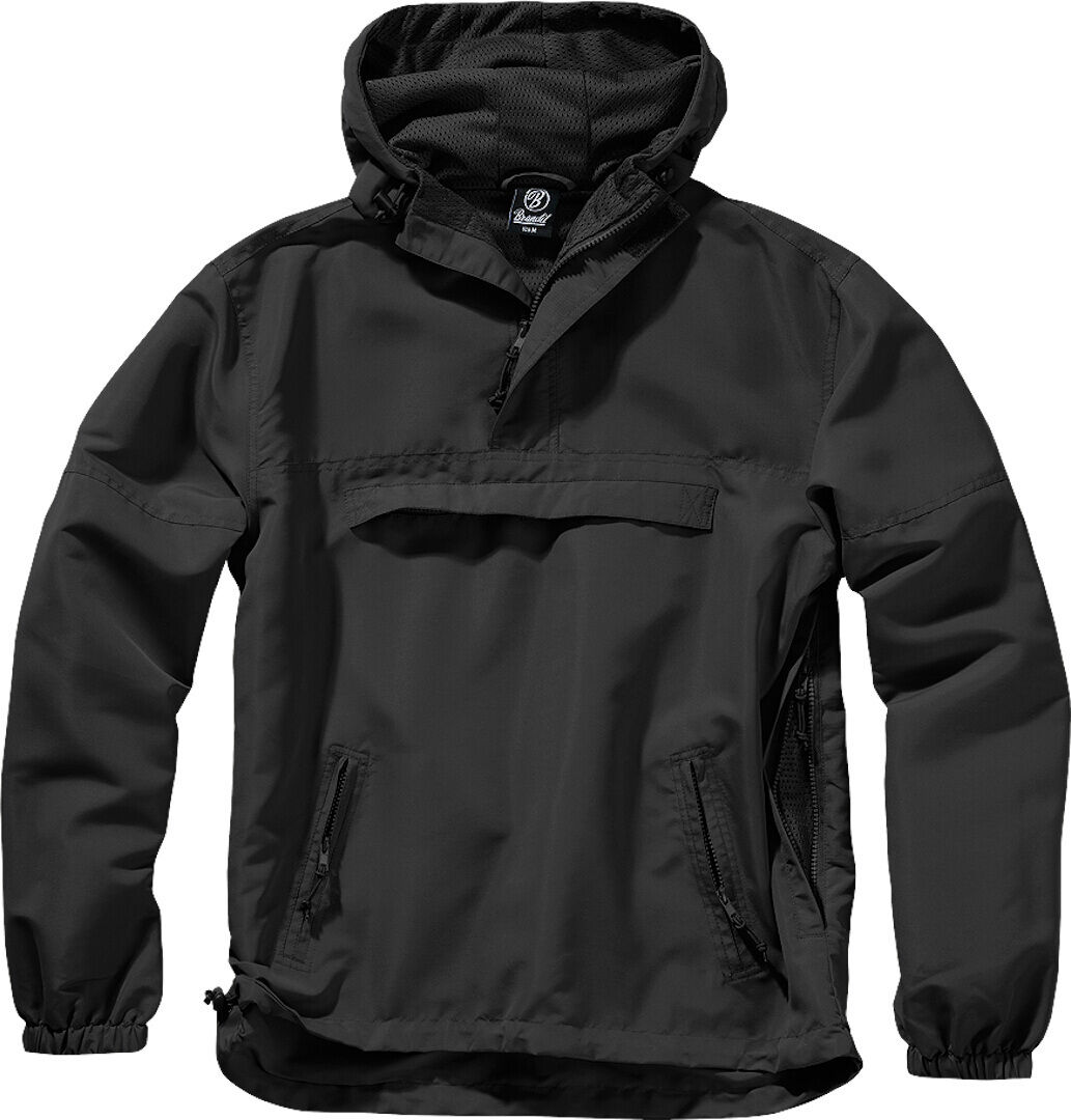 Brandit Summer Windbreaker Hoodie M Schwarz