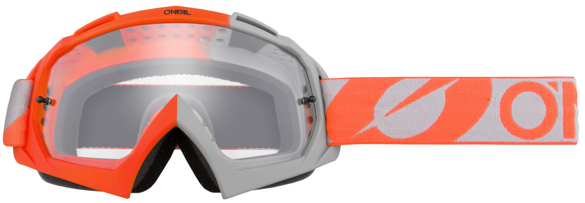 Oneal B-10 Twoface Motocross Brille Einheitsgröße Grau Orange