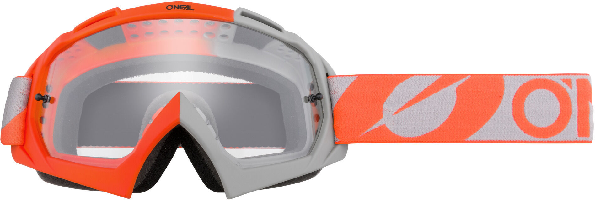 Oneal B-10 Twoface Motocross Brille Einheitsgröße Grau Orange