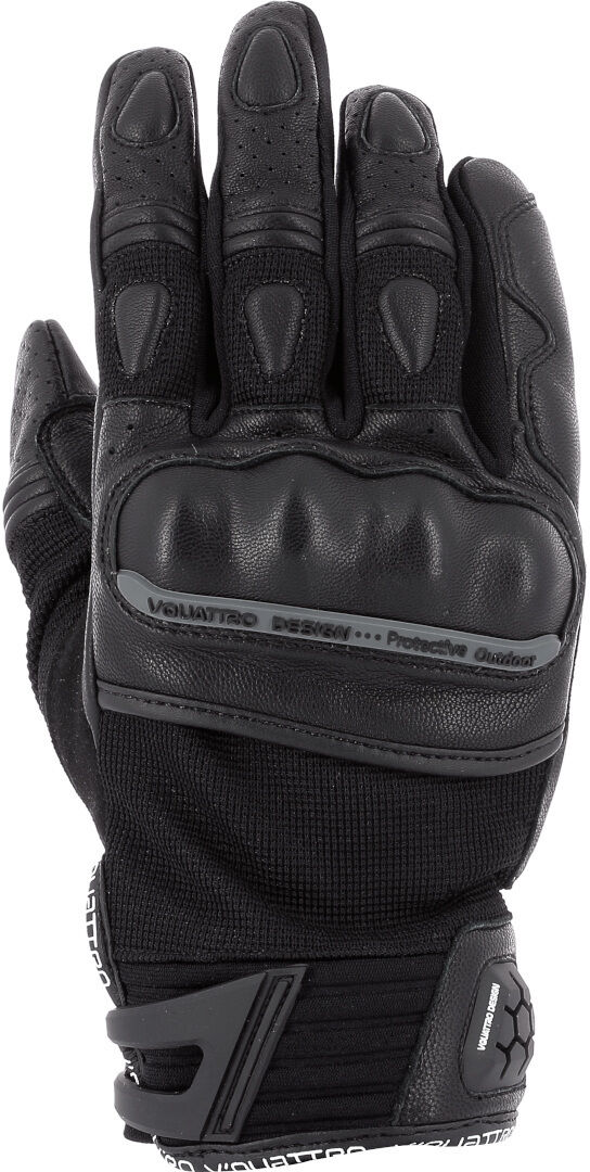 Vquattro Design Road Star Motorradhandschuhe M Schwarz