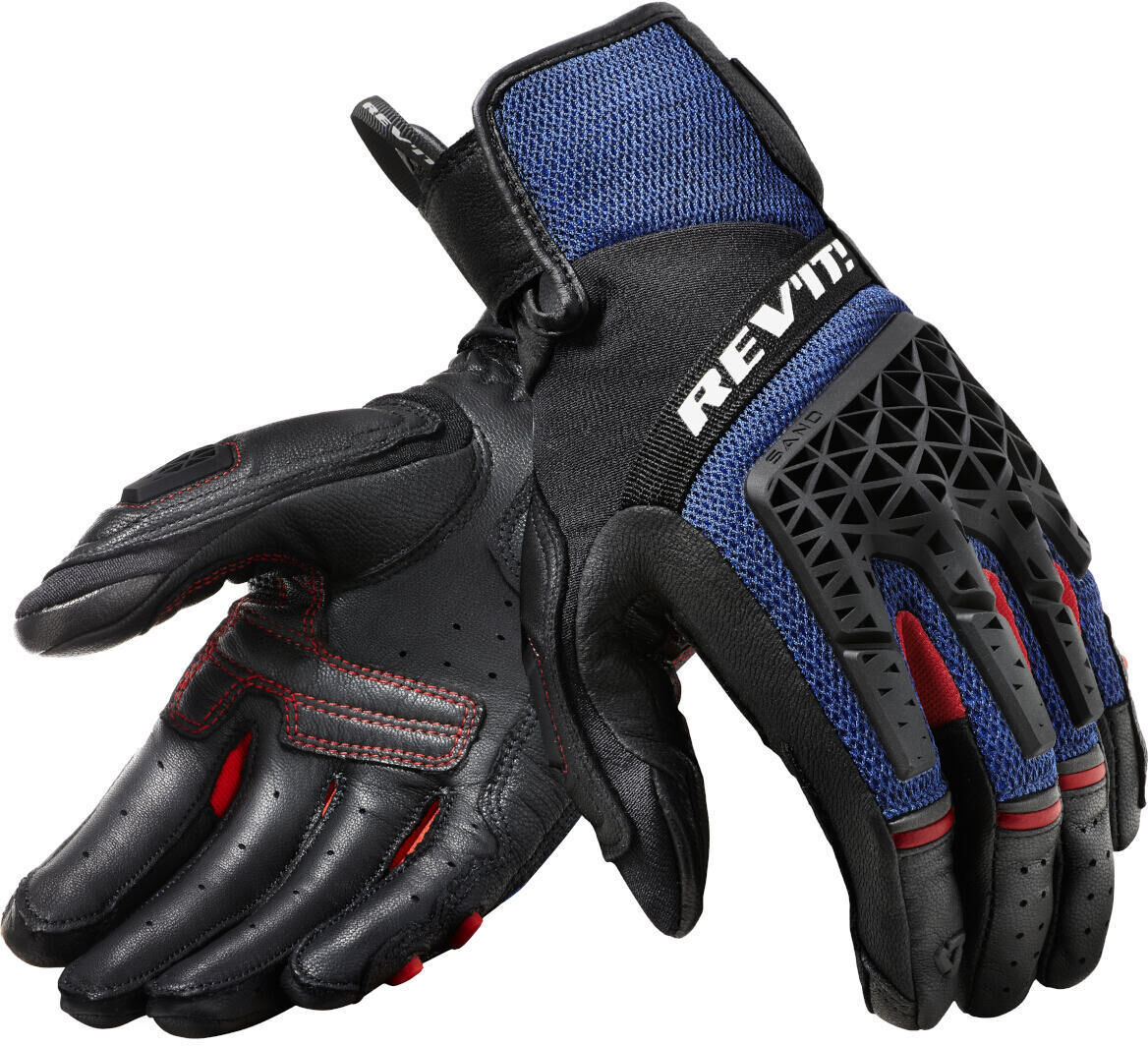 Revit Sand 4 Motorradhandschuhe S Schwarz Blau