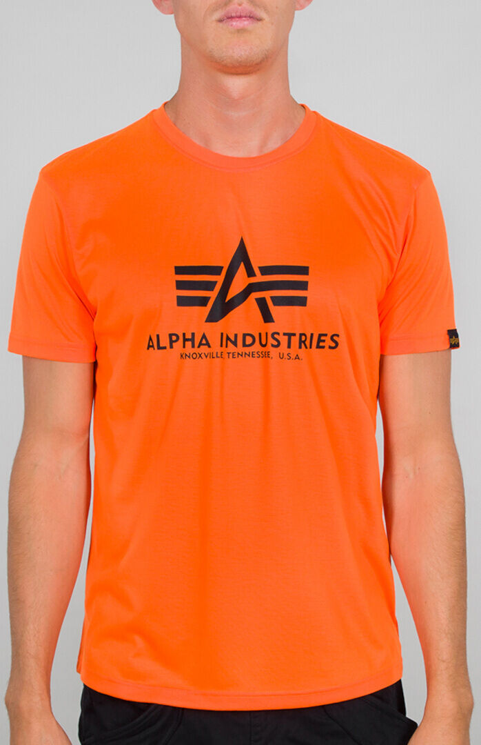 Alpha Industries Basic Neon T-Shirt S Orange